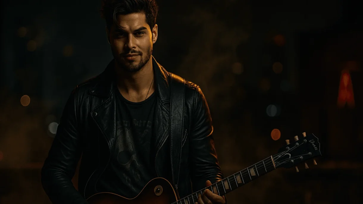 Abu Sayed is Playing Guitar