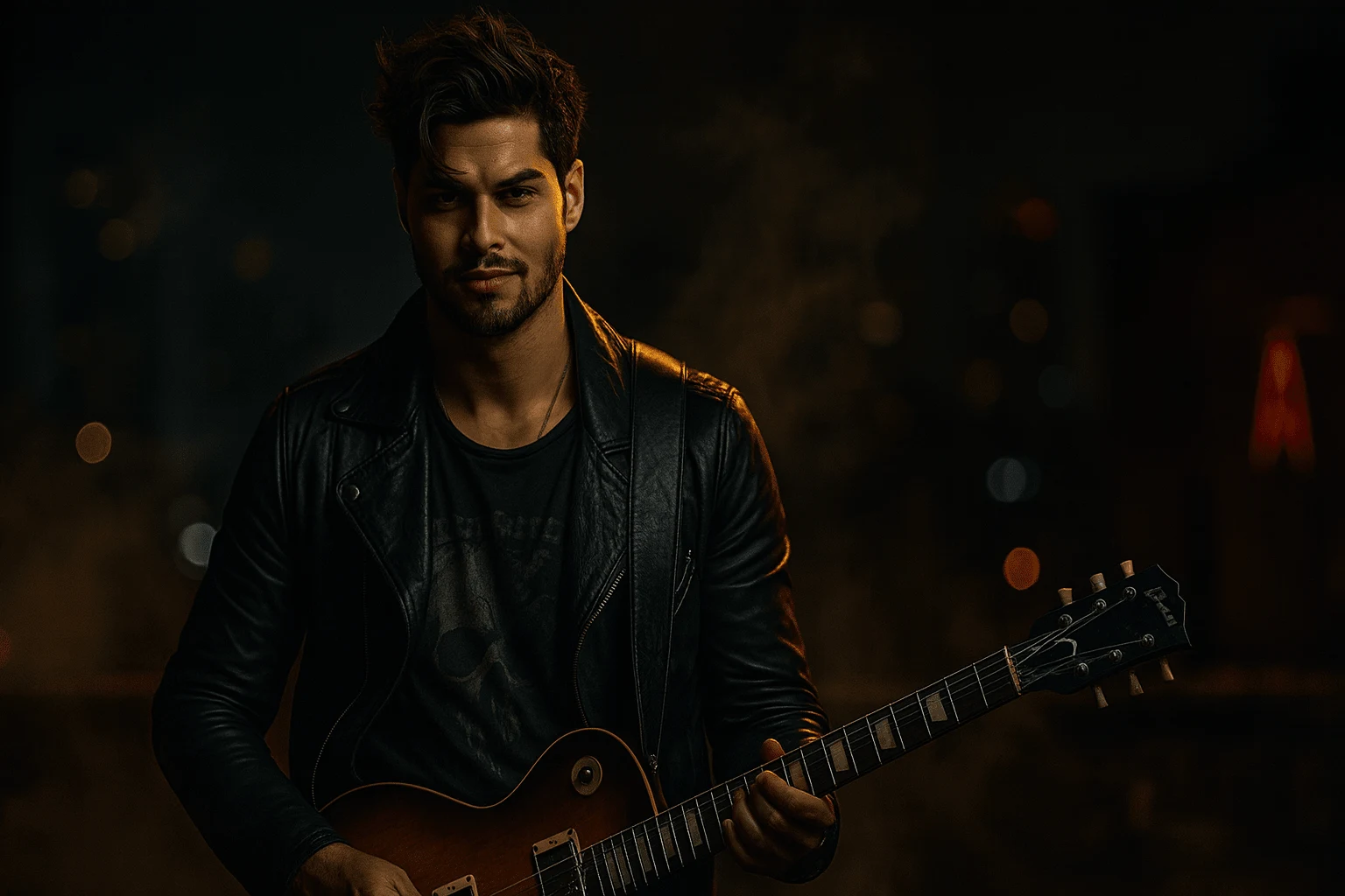 Abu Sayed is Playing Guitar